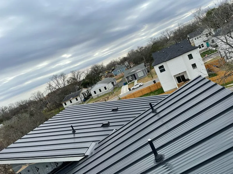 Standing seam metal roof panels with vents for Skylight Repair in Meridianville